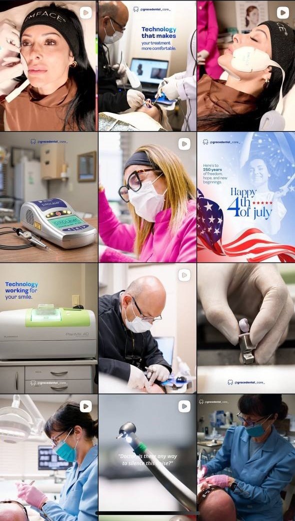 Grace Dental Aesthetic Social Media